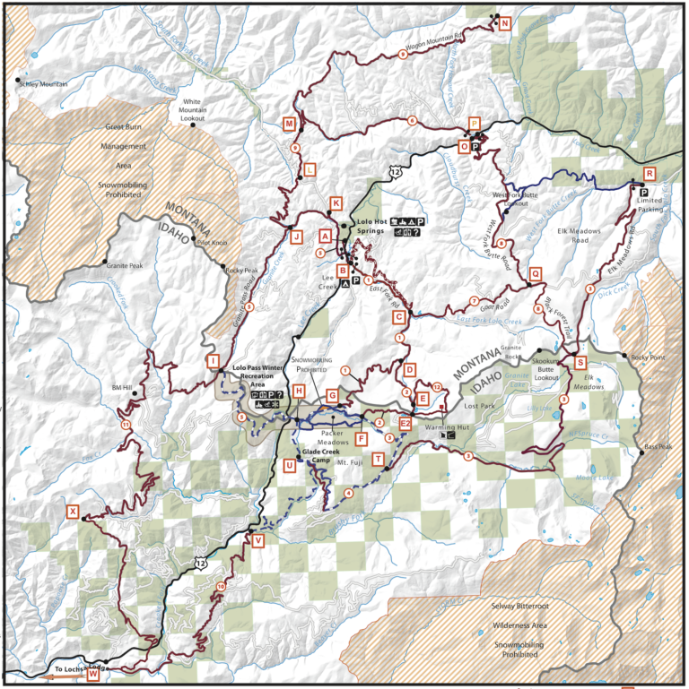 Lolo Pass Rocky Mountain Sled Conditions