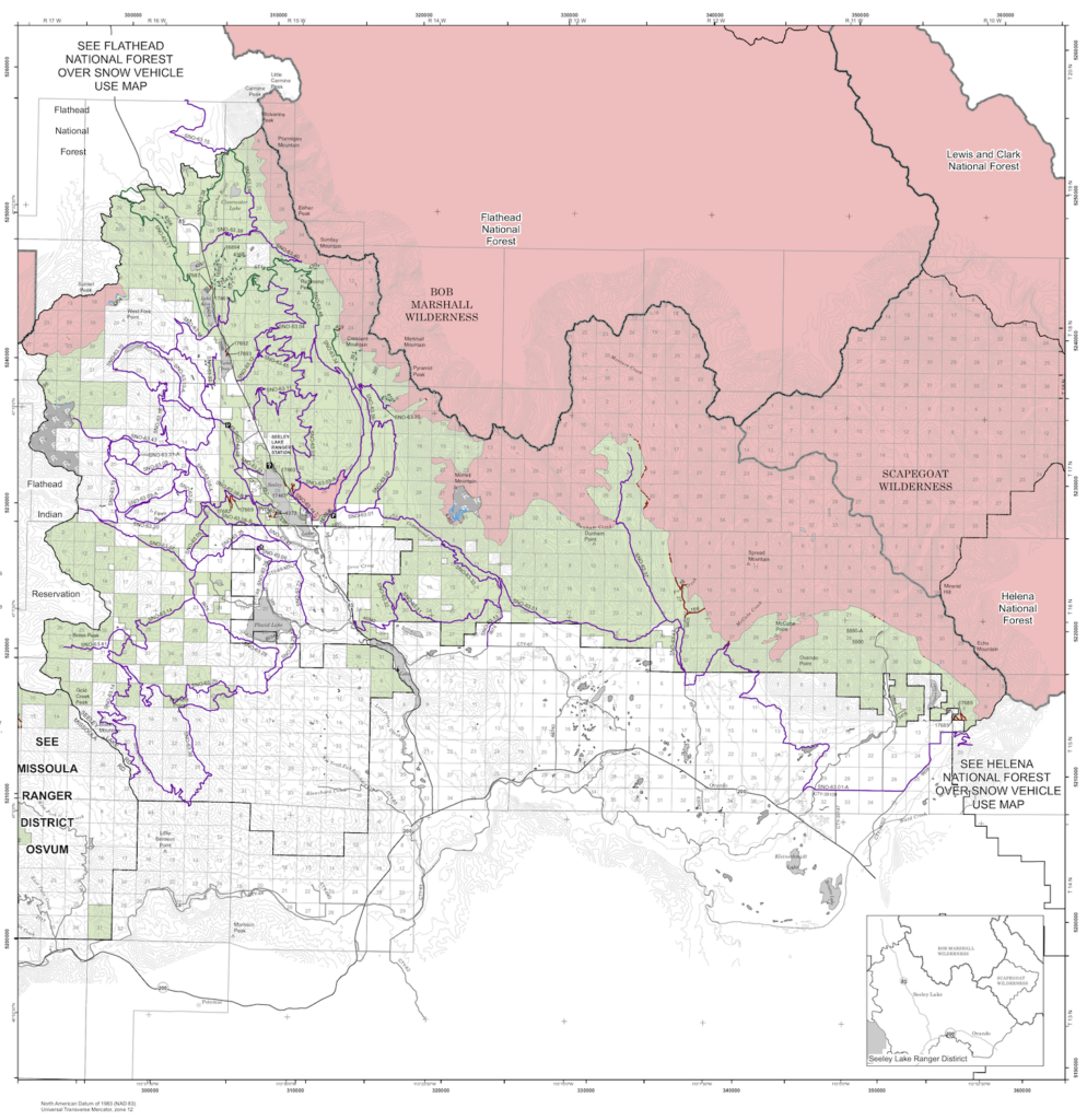 Seeley Lake Rocky Mountain Sled Conditions