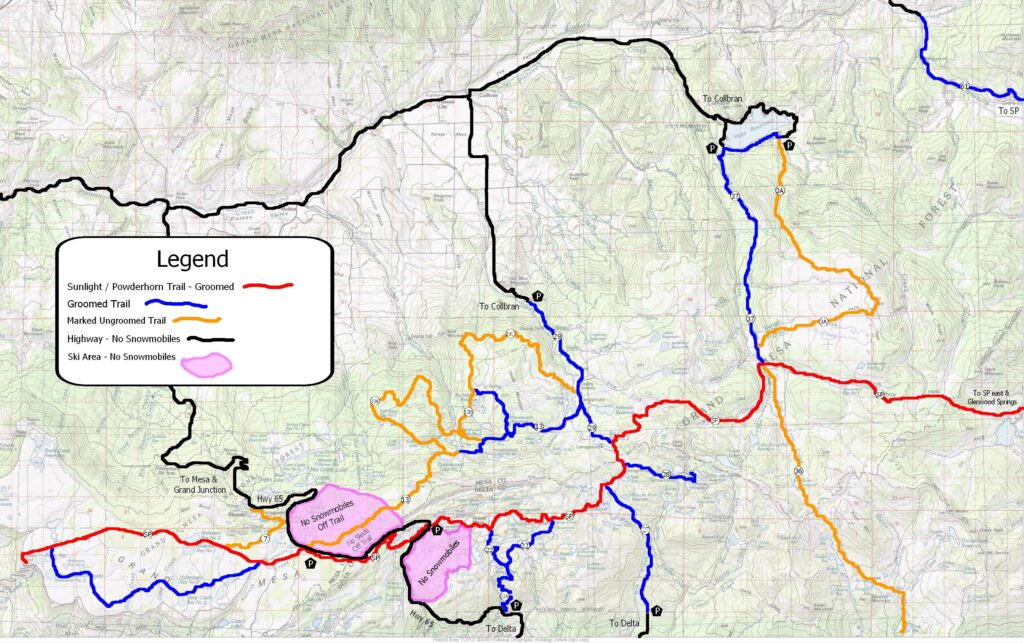 Trail Map for this riding area