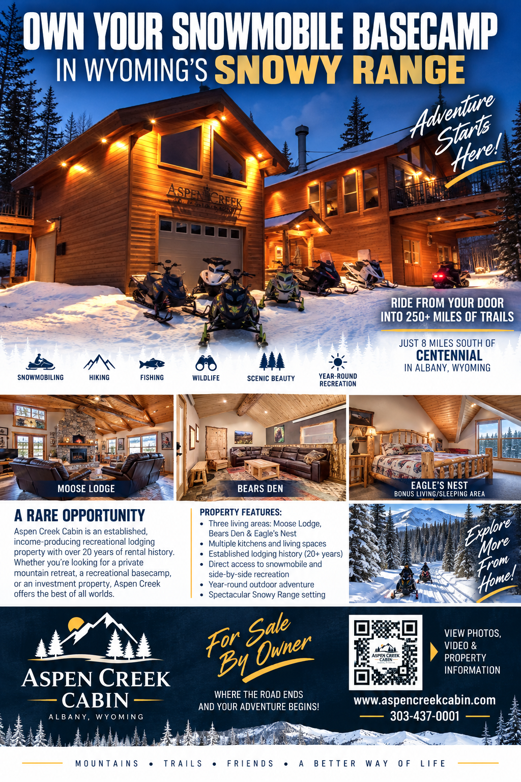 Lodging for this riding area